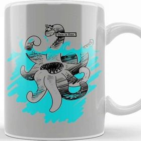 Baskı Dükkanı This Is Fine Kraken Kupa