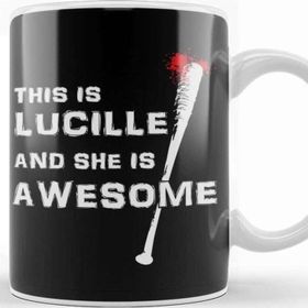 Baskı Dükkanı This Is Lucille And She Is Awesome Walking Dead Kupa