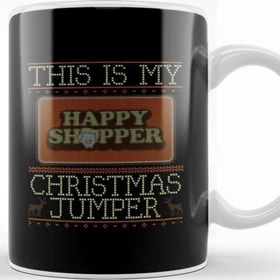 Baskı Dükkanı This Is My Happy Shopper Christmas Jumper Kupa