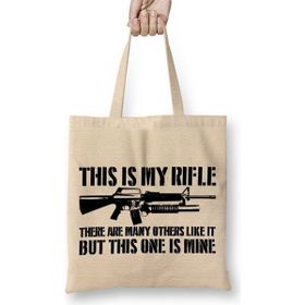 Baskı Dükkanı This is My Rifle Bez Çanta