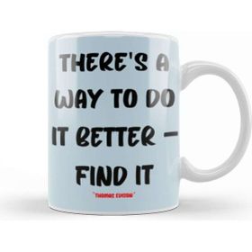 Baskı Dükkanı Thomas Edison Quotes Motivation Quotes Gifts Kupa