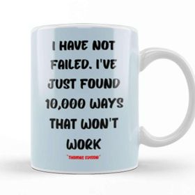 Baskı Dükkanı Thomas Edison Quotes Motivation Quotes Gifts Kupa