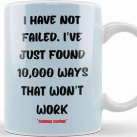 Baskı Dükkanı Thomas Edison Quotes Motivation Quotes Gifts Kupa
