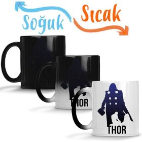 Baskı Dükkanı Thor Vingador Sihirli Porselen Kupa