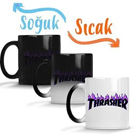 Baskı Dükkanı Thrasher 02 Sihirli Porselen Kupa