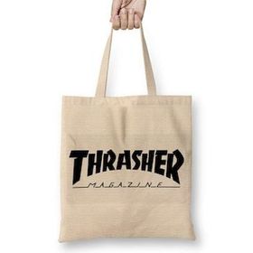Baskı Dükkanı Thrasher Skateboard Magazin Bez Çanta