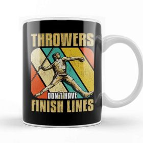 Baskı Dükkanı Throwers Don't Have Finish Lines Javelin Throwing Kupa