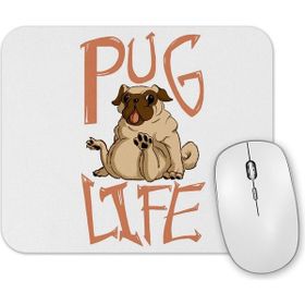 Baskı Dükkanı Thug Life Köpek Pug Life Mouse Pad