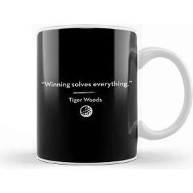 Baskı Dükkanı Tiger Woods Winning Solves Everything Quote Kupa