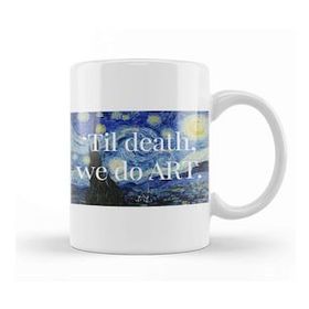 Baskı Dükkanı Til Death We Do Art Starry Night 01 Kupa