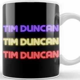 Baskı Dükkanı Tim Duncan Basketball Gifts Vintage Retro Rainbow Quotes For Boys And Dad Kupa