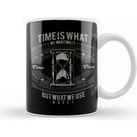 Baskı Dükkanı Time Flies Hourglass Kupa