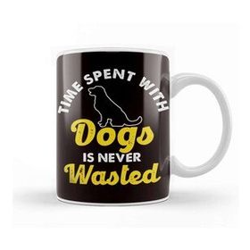 Baskı Dükkanı Time Spent With Dogs Never Wasted Dog Owner Animal Lover Kupa
