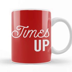 Baskı Dükkanı Times Up Caligraphy Font Kupa