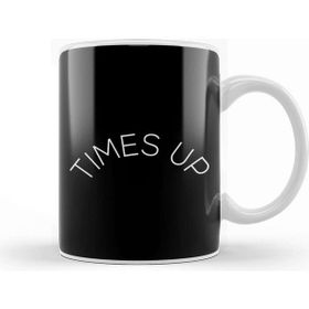 Baskı Dükkanı Times Up Crescent Slogan Porselen Beyaz Kupa Bardak