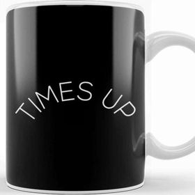 Baskı Dükkanı Times Up Crescent Slogan Porselen Beyaz Kupa Bardak