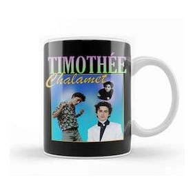 Baskı Dükkanı Timothee Chalamet Retro Tee 01 Kupa