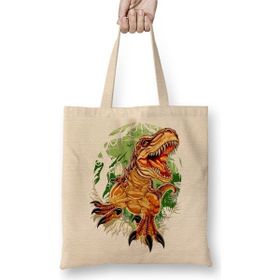 Baskı Dükkanı Tiranossaurus Rex T Rex Dinazor Bez Çanta