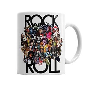 Baskı Dükkanı Tişört Rockn Roll Porselen Kupa