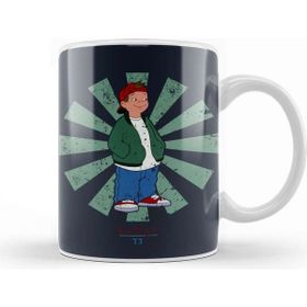 Baskı Dükkanı Tj Retro Japanese Recess Porselen Beyaz Kupa Bardak