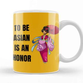 Baskı Dükkanı To Be Asıan Is An Honor Stop Asian Hate Porselen Beyaz Kupa Bardak