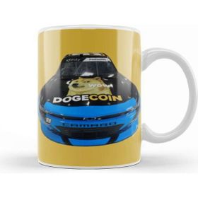 Baskı Dükkanı To The Moon Dogecar Dogecoin Crypto Logo Merch Porselen Beyaz Kupa Bardak