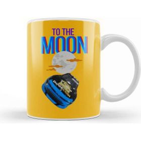 Baskı Dükkanı To The Moon Dogecar Dogecoin Crypto Logo Merch Porselen Beyaz Kupa Bardak