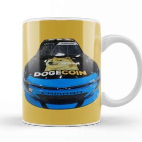 Baskı Dükkanı To The Moon Dogecar Dogecoin Crypto Logo Merch Porselen Beyaz Kupa Bardak