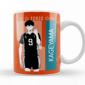 Baskı Dükkanı Tobio Kageyama Porselen Beyaz Kupa Bardak