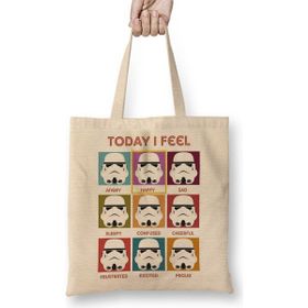 Baskı Dükkanı Today I Feel Trooper Star Wars Bez Çanta