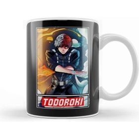 Baskı Dükkanı Todoroki Fanart My Hero Academia Porselen Beyaz Kupa Bardak