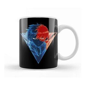 Baskı Dükkanı Todoroki Flame And Water Porselen Beyaz Kupa Bardak