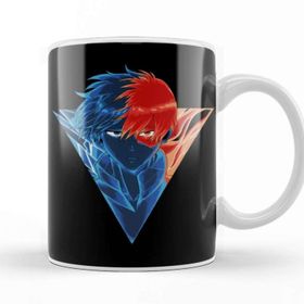 Baskı Dükkanı Todoroki Flame And Water Porselen Beyaz Kupa Bardak