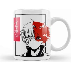 Baskı Dükkanı Todoroki My Hero Academia Porselen Beyaz Kupa Bardak