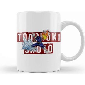 Baskı Dükkanı Todoroki Shoto Todoroki Half Half Porselen Beyaz Kupa Bardak