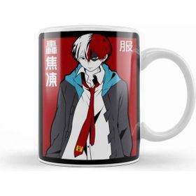 Baskı Dükkanı Todoroki Shouto Porselen Beyaz Kupa Bardak