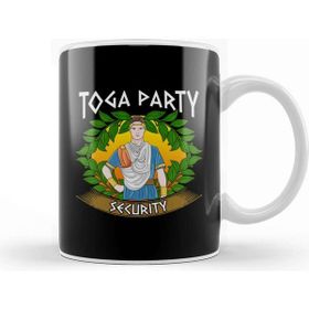 Baskı Dükkanı Toga Party Security Guard Funny Fraternity Party Porselen Beyaz Kupa Bardak