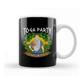 Baskı Dükkanı Toga Party Security Guard Funny Fraternity Party Porselen Beyaz Kupa Bardak