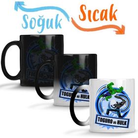 Baskı Dükkanı Toguro Vs Hulk Sihirli Porselen Kupa