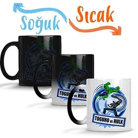 Baskı Dükkanı Toguro Vs Hulk Sihirli Porselen Kupa