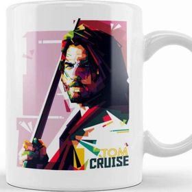 Baskı Dükkanı Tom Cruise Pop Art Porselen Beyaz Kupa Bardak