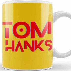 Baskı Dükkanı Tom Hanks Artwork Porselen Beyaz Kupa Bardak