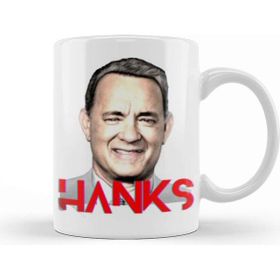 Baskı Dükkanı Tom Hanks Beyaz Porselen Kupa Bardak