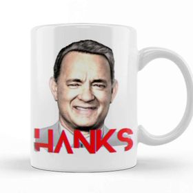 Baskı Dükkanı Tom Hanks Beyaz Porselen Kupa Bardak
