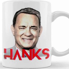 Baskı Dükkanı Tom Hanks Beyaz Porselen Kupa Bardak