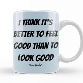 Baskı Dükkanı Tom Hanks Quotes Gifts Vintage Retro Rainbow Style Porselen Beyaz Kupa Bardak