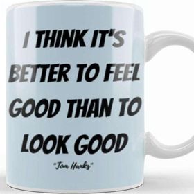 Baskı Dükkanı Tom Hanks Quotes Gifts Vintage Retro Rainbow Style Porselen Beyaz Kupa Bardak