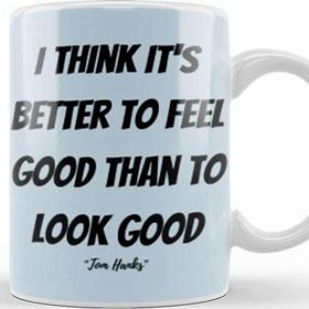Baskı Dükkanı Tom Hanks Quotes Gifts Vintage Retro Rainbow Style Porselen Beyaz Kupa Bardak