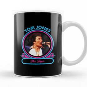 Baskı Dükkanı Tom Jones The Tiger Porselen Beyaz Kupa Bardak