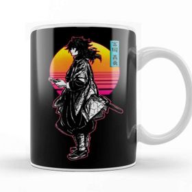 Baskı Dükkanı Tomioka Giyuu Giyu Retro Back Porselen Beyaz Kupa Bardak